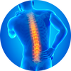 Lower back pain icon